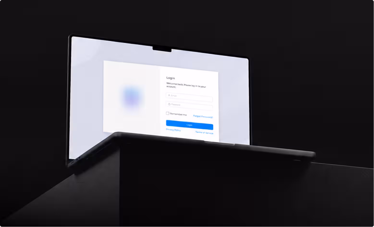 Producer contracting platform login on a laptop